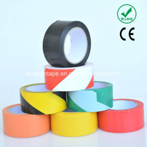 Double Color PVC Caution Tape with Strong Adhesive for Floor Warning (76mm*20m/30m)