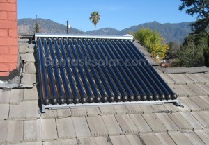 Evacuated Tube Solar Water Heater for Villa Use